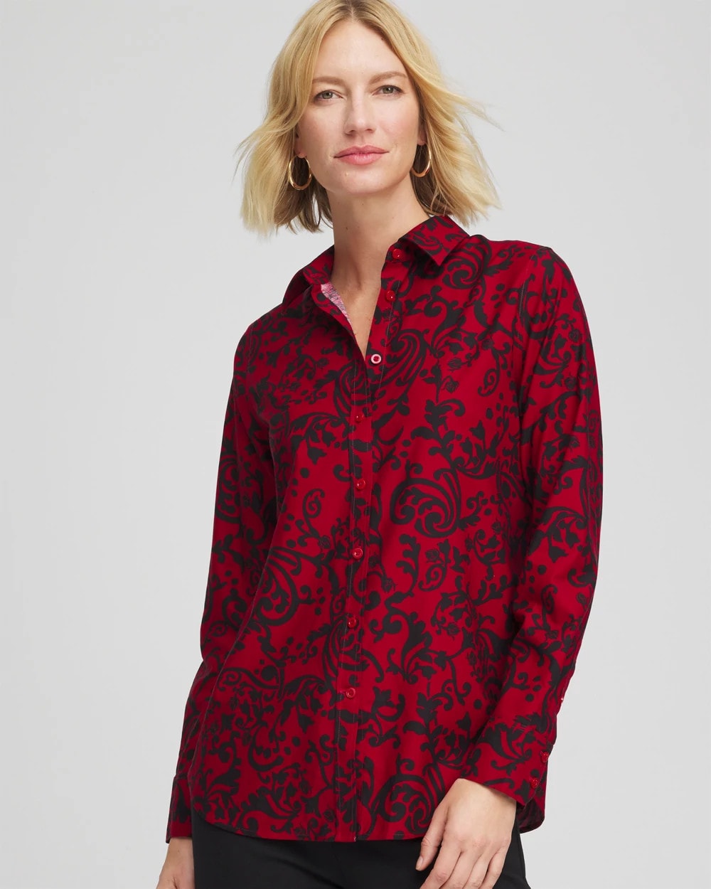 Chico's | No Iron™ Vinstra Scrolls Shirt
