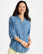 Chico's | Denim Cinch Waist Jacket