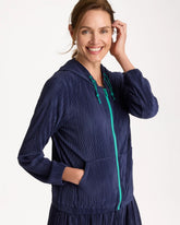 Chico's | Zenergy® Micro Plisse Hooded Jacket