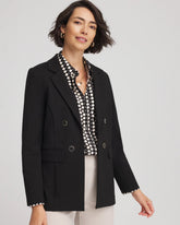 Chico's | Ponte Double-Breasted Knit Blazer