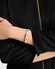 Chico's | White Resin Glam Stretch Bracelet