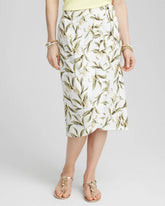Chico's | Linen Midi Wrap Skirt