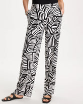 Chico's | Geo Pull-On Wide-Leg Linen Pants