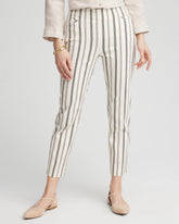 Chico's | Brigitte™ Slub Striped Cropped Pants