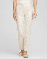 Chico's | Juliet Golden Foiled Slim Ankle Pants