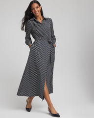 Chico's | Chain Print Maxi Shirtdress