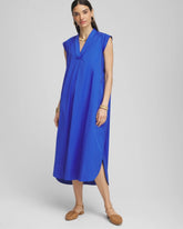 Chico's | Petite Popover Poplin Maxi Dress