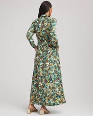 Chico's | Printed Long-Sleeved Shirtdress