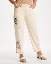 Chico's | Patchwork Relaxed Boyfriend Jean