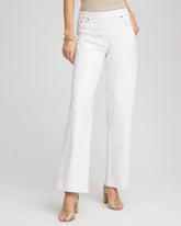 Chico's | Petite Seeded Pull-On Wide-Leg Jeans