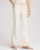Chico's | Colorblock Wide Flare Jeans