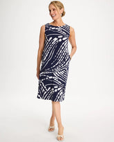 Chico's | Jersey Knit Printed Shift Dress