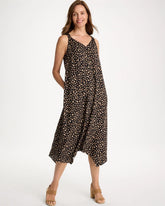 Chico's | Rayon-Silk Asymmetrical Hem Dress