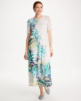 Chico's | Jersey Knit Tropical Maxi Dress