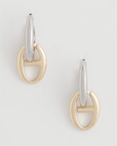 Chico's | Mixed Metal Link Earrings