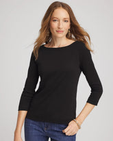 Chico's | Pima Cotton 3/4 Sleeve Tee