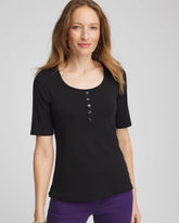 Chico's | Pima Cotton Henley Tee