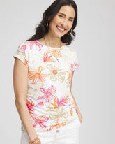 Chico's | Touch of Cool™ Tropical Floral Dolman Tee
