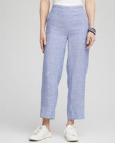 Chico's | Linen Pull On Waist Cropped Pants