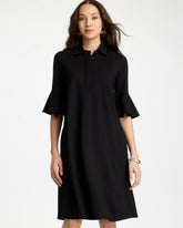 Chico's | Knit Flounce Sleeve Dress