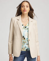 Chico's | Faux Leather Blazer