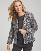 Chico's | Travelers™ Collection Refined Sequins Netted Jacket