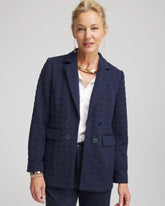 Chico's | Textured Single-Breasted Knit Blazer