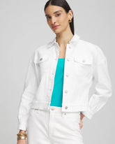Chico's | Embroidered Relaxed Denim Jacket