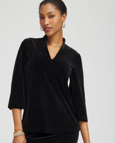 Chico's | Travelers™ Velvet V-Neck Kimono Sleeve Top