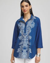 Chico's | No Iron™ Paisley Buttonback Tunic