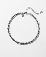 Chico's | Silver Tone Twist Collar Necklace