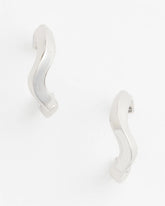 Chico's | Silver Wavy Hoop Earrings