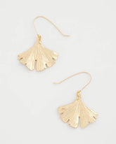 Chico's | Ginkgo Leaf Fishwire Earrings