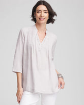 Chico's | Embellished Linen Kurta Tunic