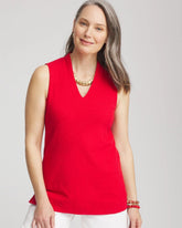 Chico's | Textured Sleeveless V-Neck Tunic