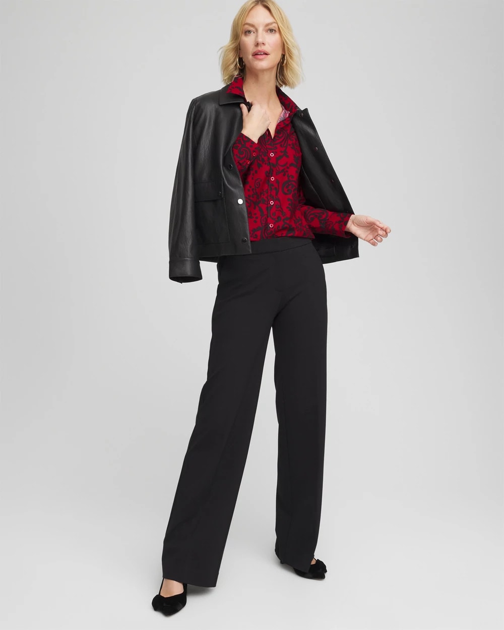 Chico's | No Iron™ Vinstra Scrolls Shirt