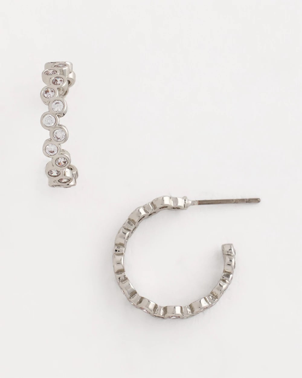 Chico's | No Droop® Silvertone Hoop Earrings
