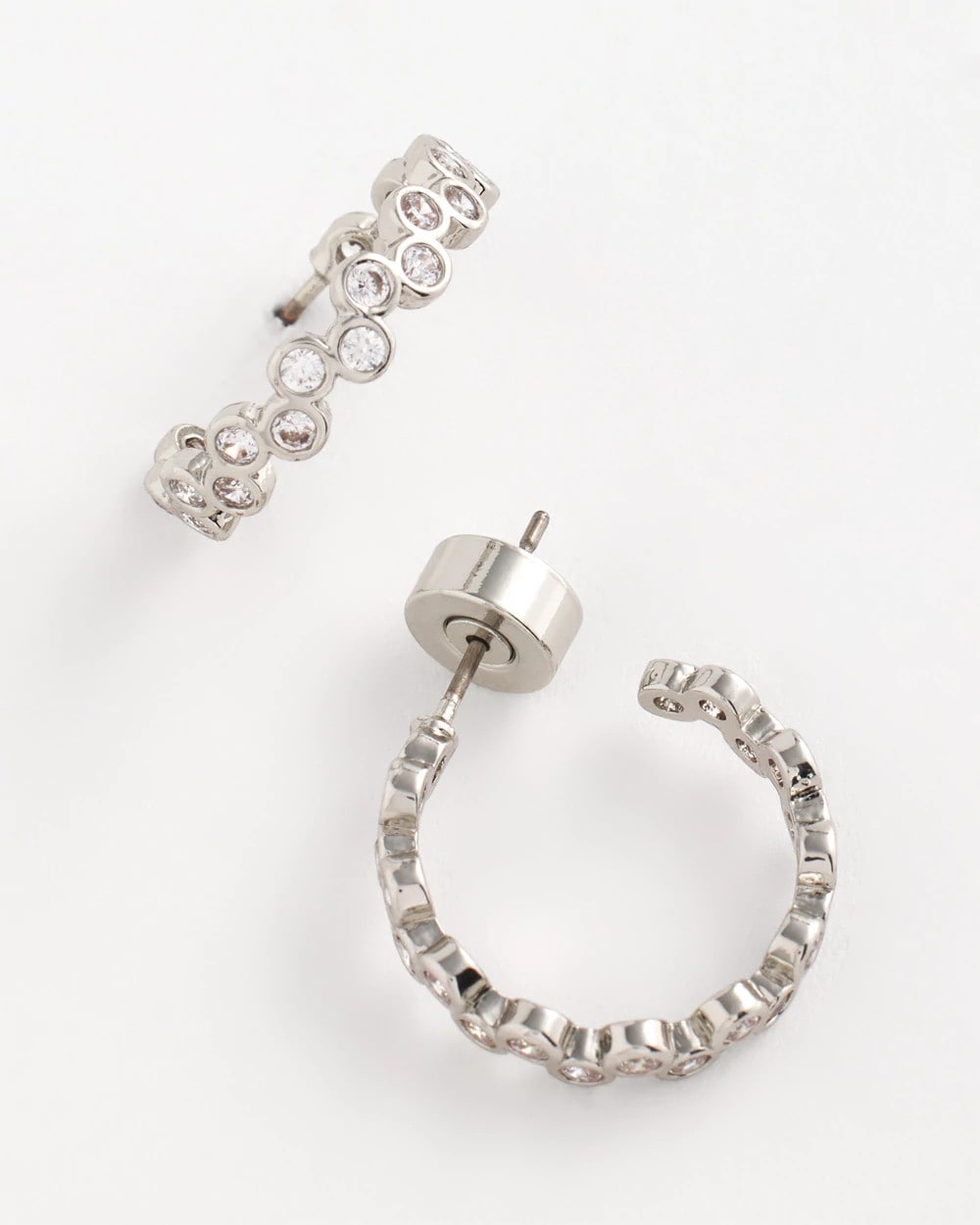 Chico's | No Droop® Silvertone Hoop Earrings