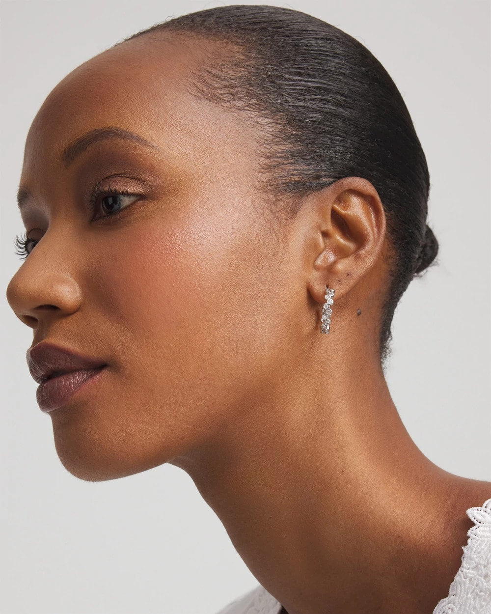 Chico's | No Droop® Silvertone Hoop Earrings