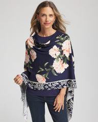 Chico's | Asymmetrical Convertible Sweater Poncho