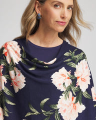 Chico's | Asymmetrical Convertible Sweater Poncho