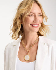 Chico's | Reversible Swan Pendant Necklace