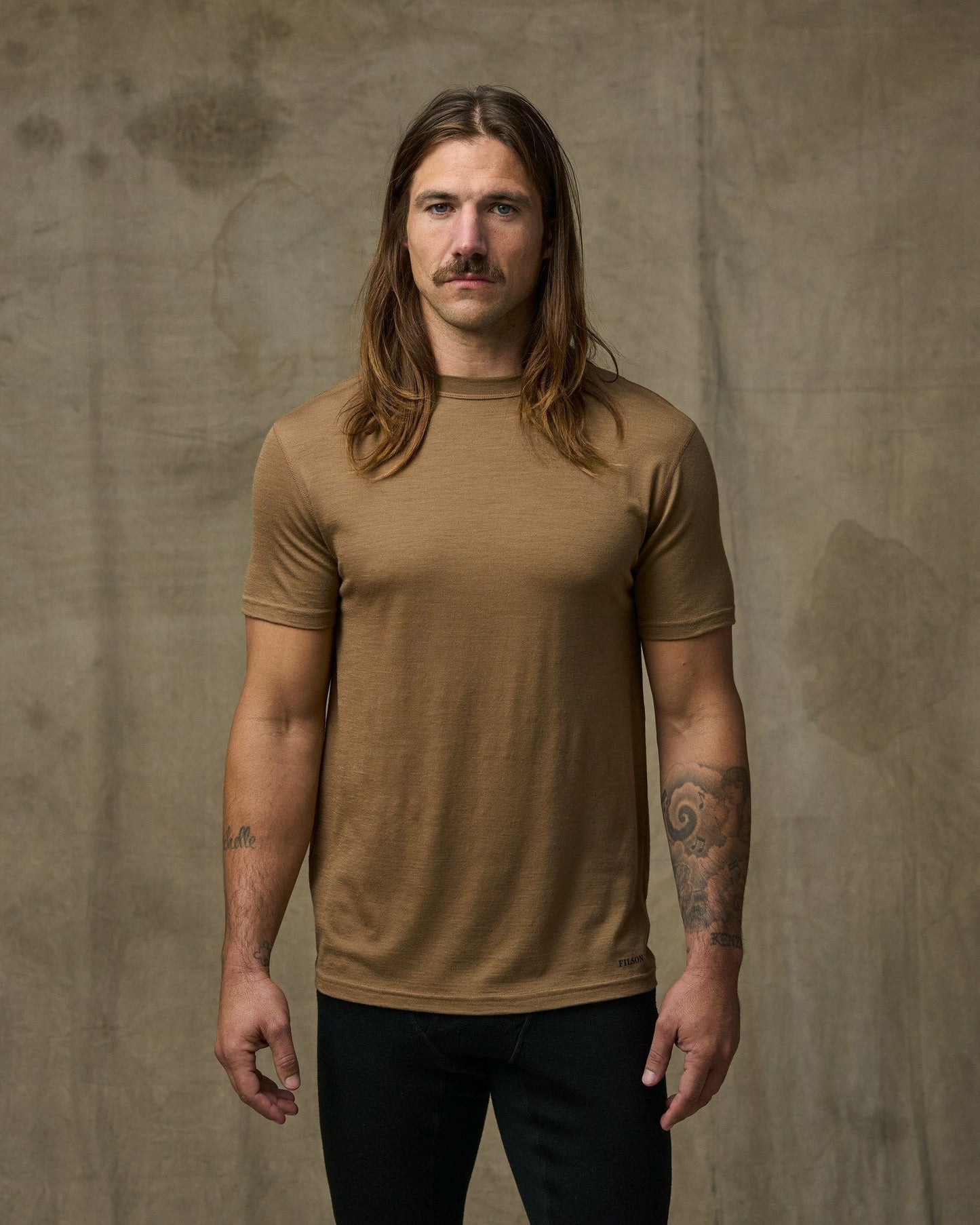 Filson Men Men's 210G Merino Wool Short Sleeve Crewneck Base Layer