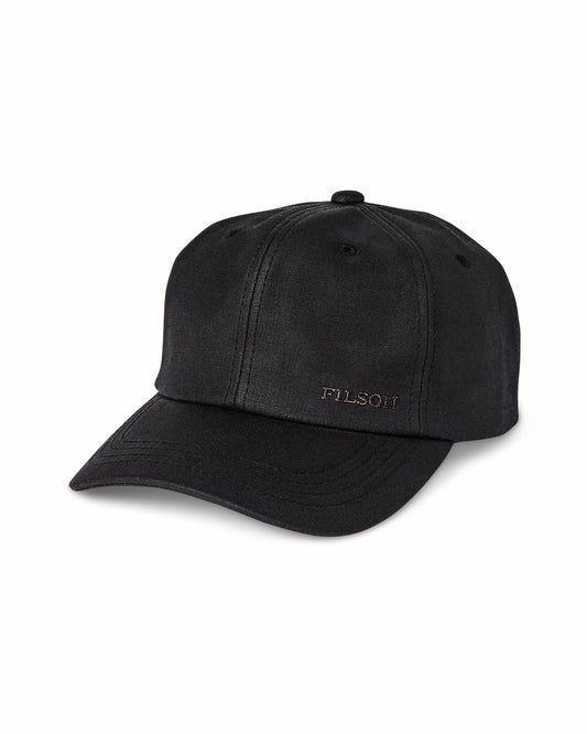 Filson Gear Waxed Low-Profile Logger Cap - Black