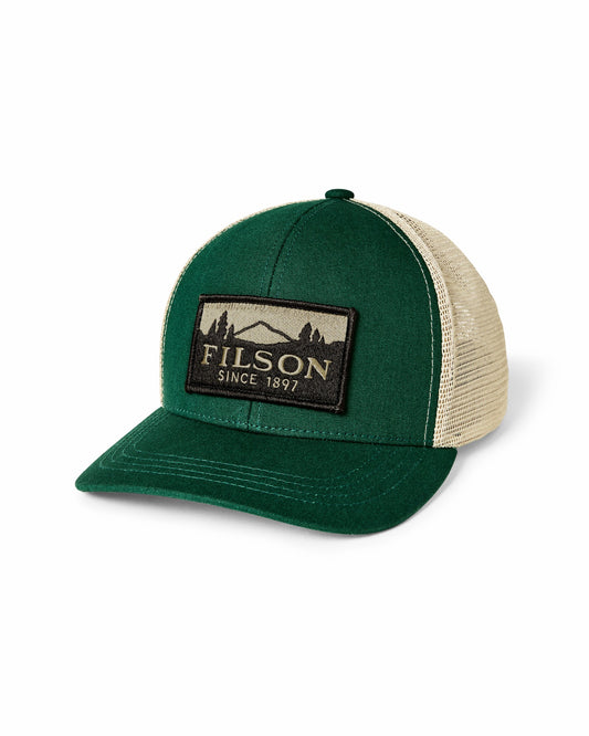 Filson Gear Scenic Logger Mesh Cap - Pine / Brown